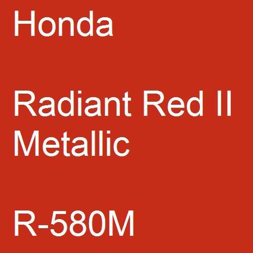 Honda, Radiant Red II Metallic, R-580M.